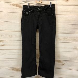 L.A. Idol Black Crop Jeans Size 1 EUC Juniors